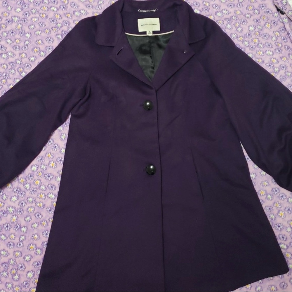 Banana Republic Purple Wool Short
Coat